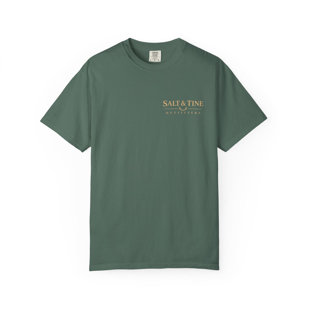 Deer Sunset and Marsh T-Shirt