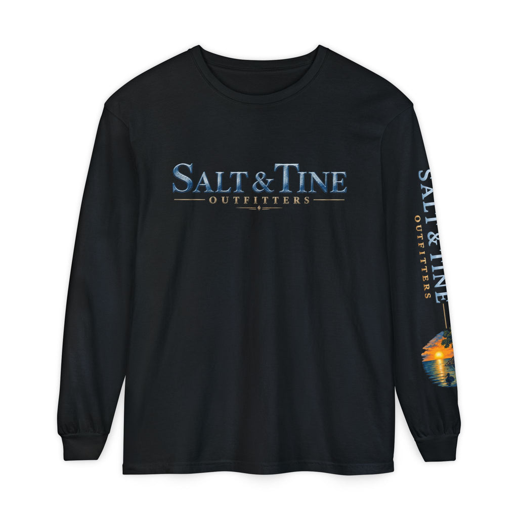 Salt & Tine Outfitters Long Sleeve Tee — 'Silver King' Fishing Graphic