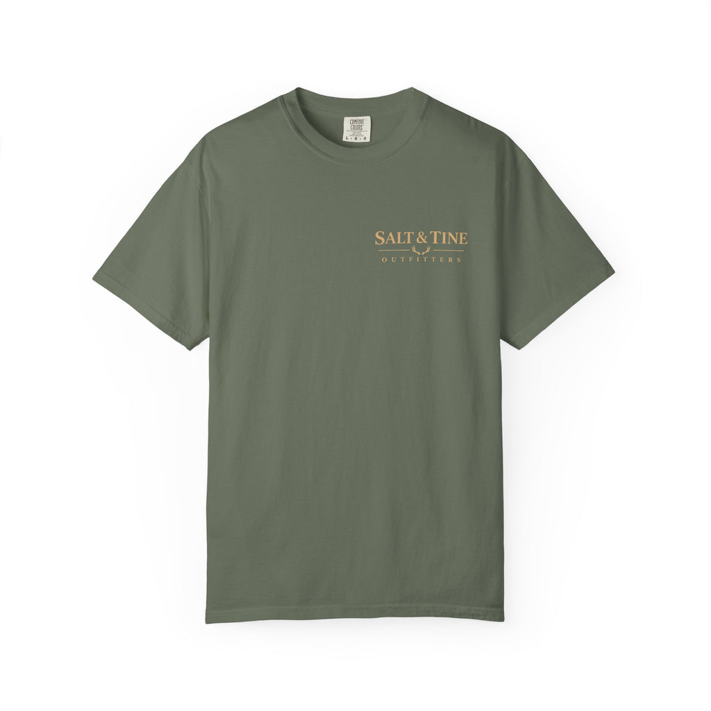 Deer Sunset and Marsh T-Shirt