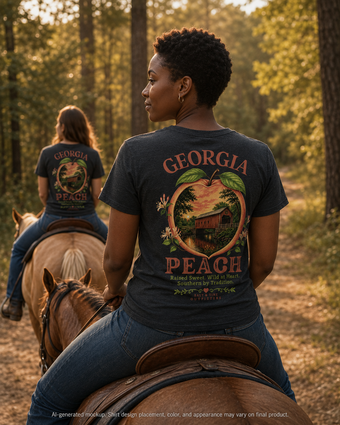 Georgia Peach T-Shirt — Vintage Peach Orchard Graphic Tee