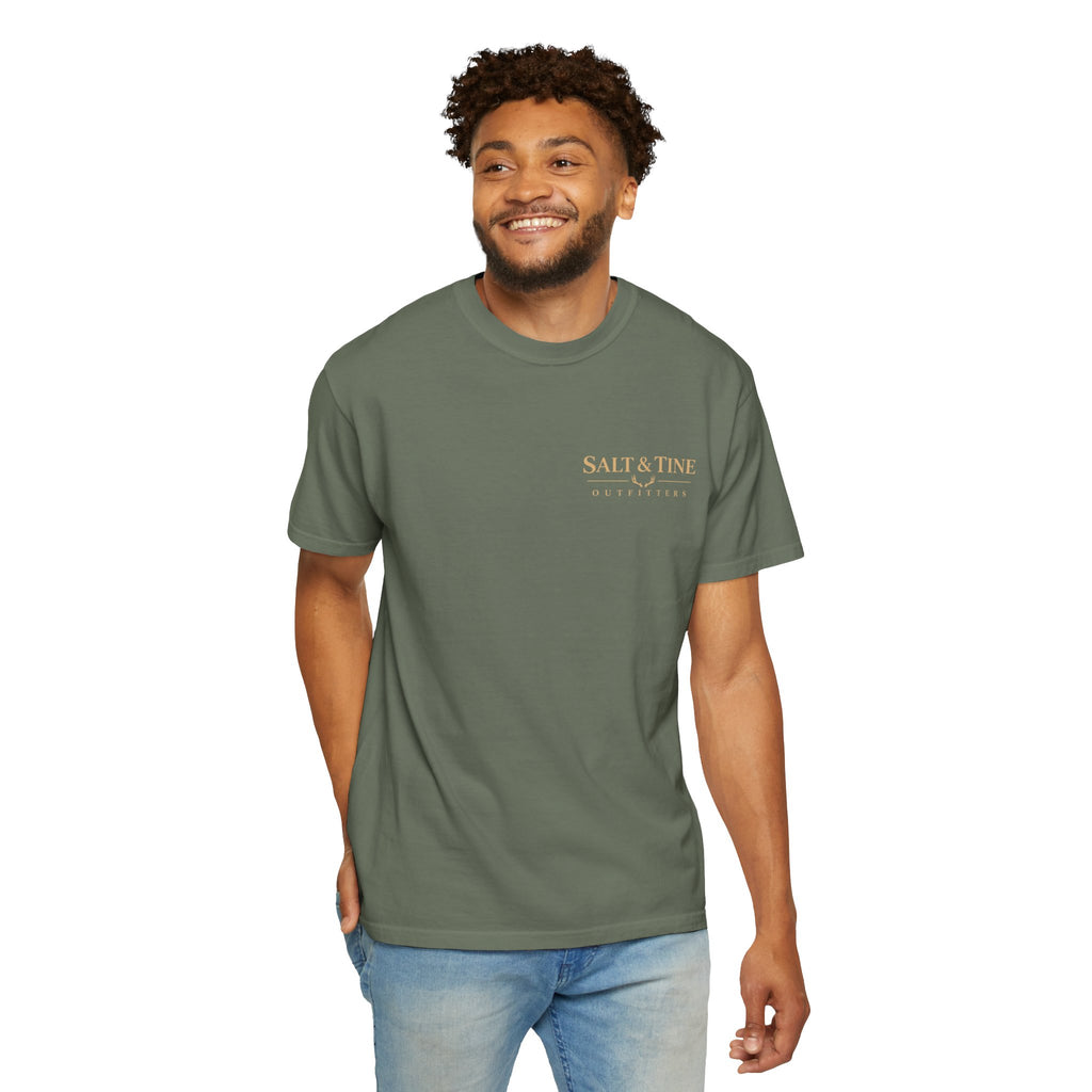 Deer Sunset and Marsh T-Shirt