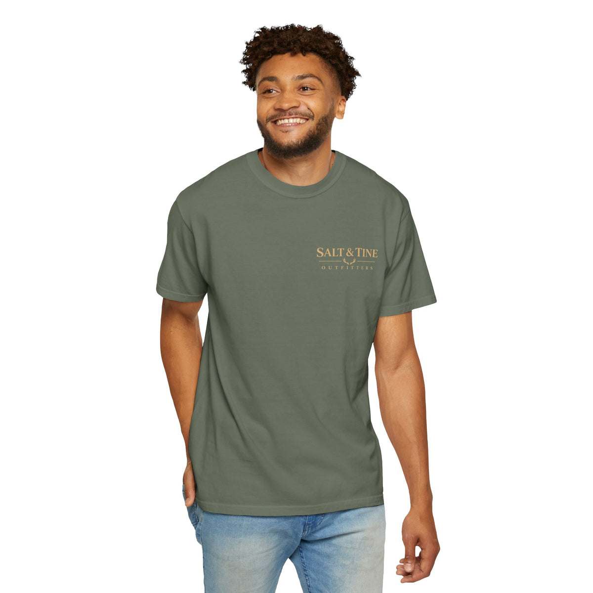 Deer Sunset and Marsh T-Shirt