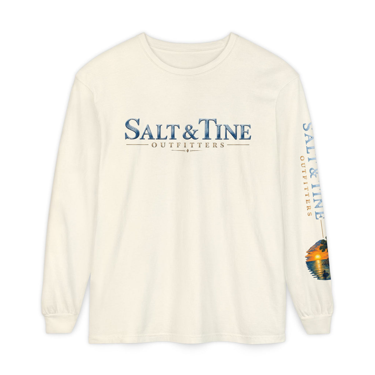 Salt & Tine Outfitters Long Sleeve Tee — 'Silver King' Fishing Graphic