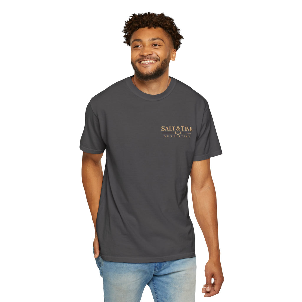 Deer Sunset and Marsh T-Shirt