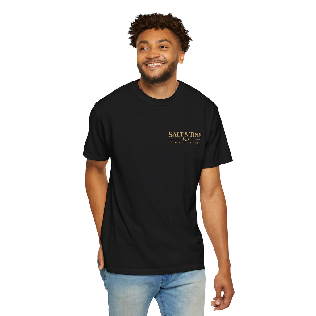 Deer Sunset and Marsh T-Shirt