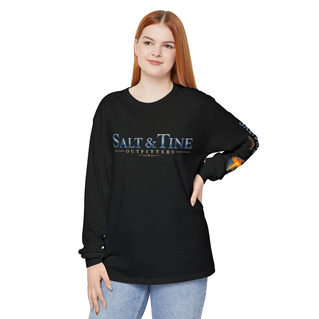 Salt & Tine Outfitters Long Sleeve Tee — 'Silver King' Fishing Graphic